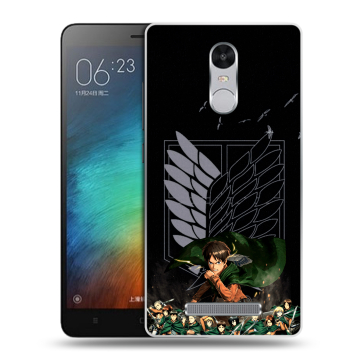 Пластиковый чехол на Xiaomi RedMi Note 3 с принтом Атака титанов Пластиковый чехол на Xiaomi RedMi Note 3 с принтом Атака титанов
