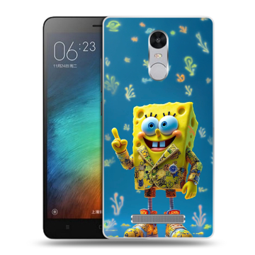 Пластиковый чехол на Xiaomi RedMi Note 3 с принтом Спанч боб Спанчбоб Пластиковый чехол на Xiaomi RedMi Note 3 с принтом Спанч боб Спанчбоб