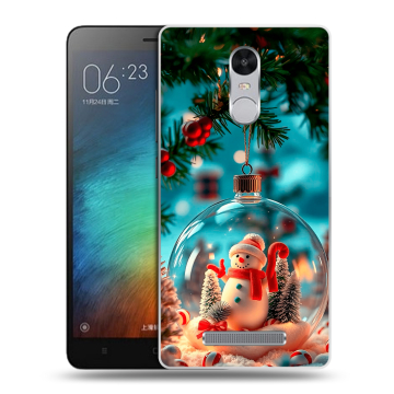 Пластиковый чехол на Xiaomi RedMi Note 3 с принтом Новый год