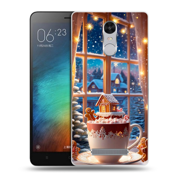 Пластиковый чехол на Xiaomi RedMi Note 3 с принтом Новый год