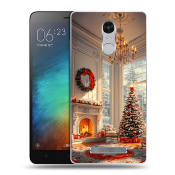 Пластиковый чехол на Xiaomi RedMi Note 3 с принтом Новый год