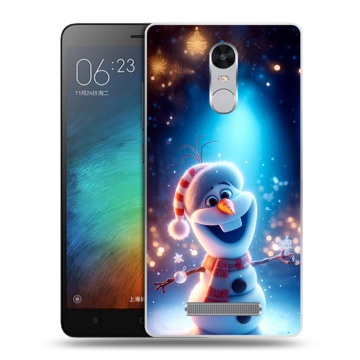 Пластиковый чехол на Xiaomi RedMi Note 3 с принтом Новый год