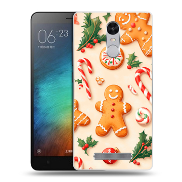 Пластиковый чехол на Xiaomi RedMi Note 3 с принтом Новый год