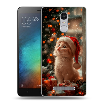Пластиковый чехол на Xiaomi RedMi Note 3 с принтом Новый год