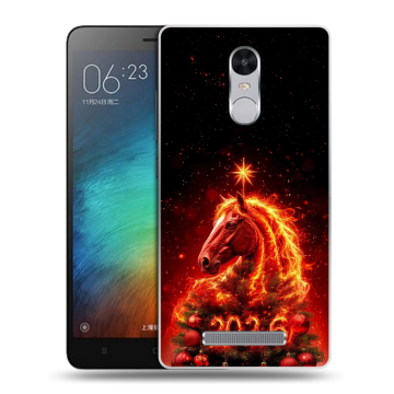 Пластиковый чехол на Xiaomi RedMi Note 3 с принтом Новый год