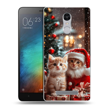 Пластиковый чехол на Xiaomi RedMi Note 3 с принтом Новый год