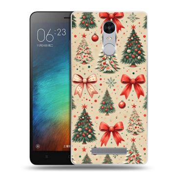 Пластиковый чехол на Xiaomi RedMi Note 3 с принтом Новый год