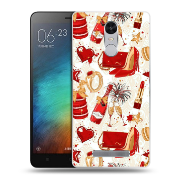 Пластиковый чехол на Xiaomi RedMi Note 3 с принтом Новый год