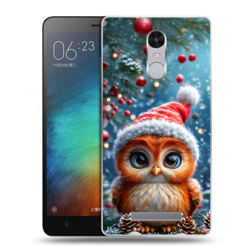 Пластиковый чехол на Xiaomi RedMi Note 3 с принтом Новый год