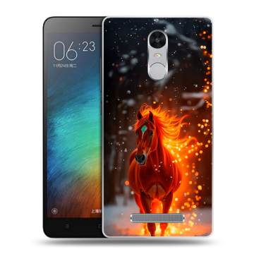 Пластиковый чехол на Xiaomi RedMi Note 3 с принтом Новый год