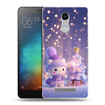Пластиковый чехол на Xiaomi RedMi Note 3 с принтом Новый год