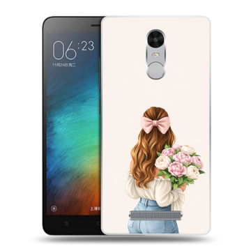 Пластиковый чехол на Xiaomi RedMi Note 3 с принтом женский Пластиковый чехол на Xiaomi RedMi Note 3 с принтом женский
