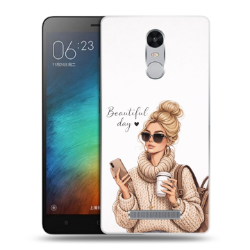 Пластиковый чехол на Xiaomi RedMi Note 3 с принтом женский Пластиковый чехол на Xiaomi RedMi Note 3 с принтом женский