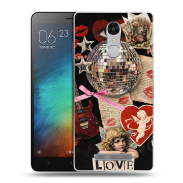 Пластиковый чехол на Xiaomi RedMi Note 3 с принтом для девочек Пластиковый чехол на Xiaomi RedMi Note 3 с принтом для девочек