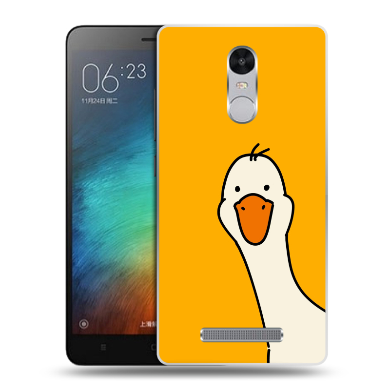 Пластиковый чехол на Xiaomi RedMi Note 3 с принтом Утка Пластиковый чехол на Xiaomi RedMi Note 3 с принтом Утка