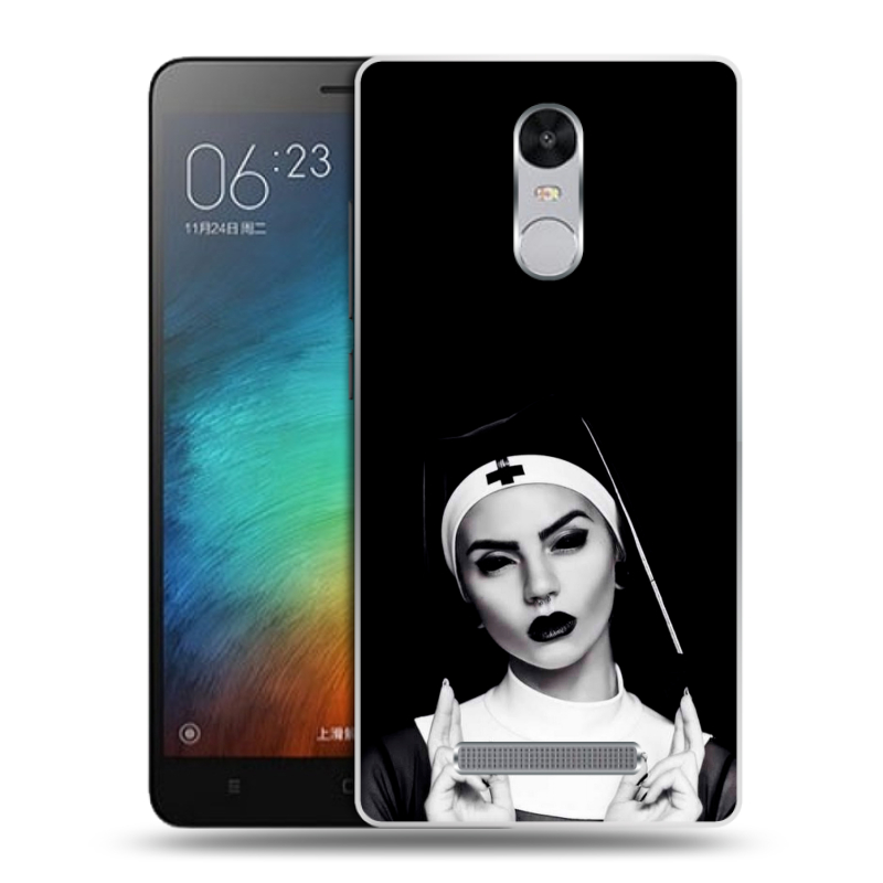 Пластиковый чехол на Xiaomi RedMi Note 3 с принтом монашка Пластиковый чехол на Xiaomi RedMi Note 3 с принтом монашка