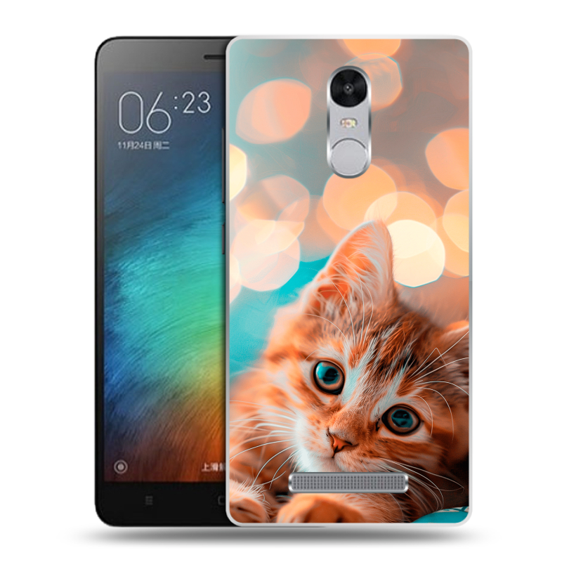 Пластиковый чехол на Xiaomi RedMi Note 3 с принтом котик Пластиковый чехол на Xiaomi RedMi Note 3 с принтом котик