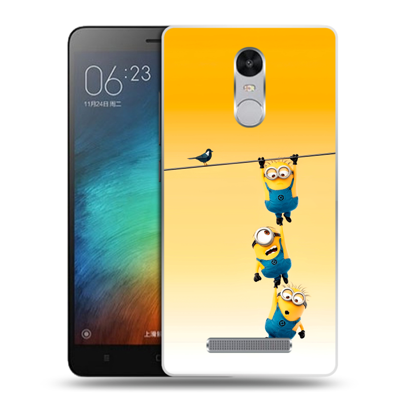 Пластиковый чехол на Xiaomi RedMi Note 3 с принтом Миньоны Пластиковый чехол на Xiaomi RedMi Note 3 с принтом Миньоны