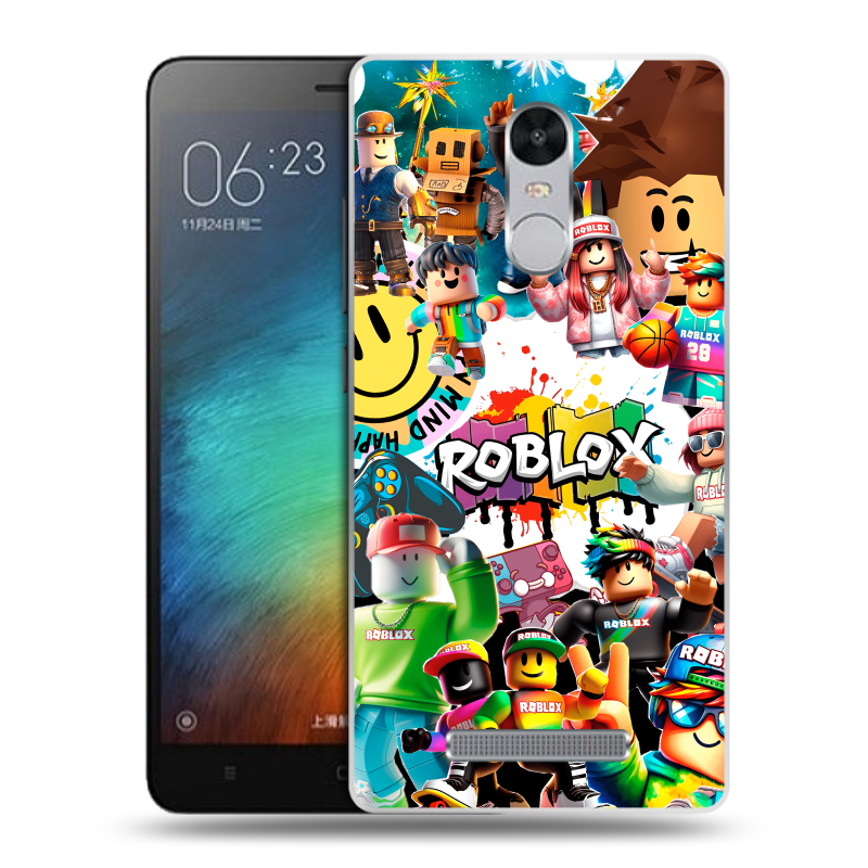 Пластиковый чехол на Xiaomi RedMi Note 3 с принтом Roblox Роблокс Пластиковый чехол на Xiaomi RedMi Note 3 с принтом Roblox Роблокс