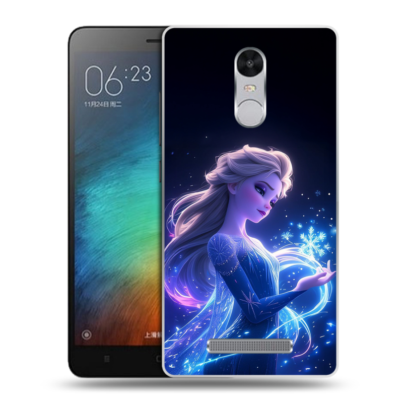 Пластиковый чехол на Xiaomi RedMi Note 3 с принтом Холодное сердце Frozen Пластиковый чехол на Xiaomi RedMi Note 3 с принтом Холодное сердце Frozen