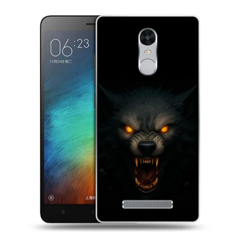 Пластиковый чехол на Xiaomi RedMi Note 3 с принтом Волк Пластиковый чехол на Xiaomi RedMi Note 3 с принтом Волк