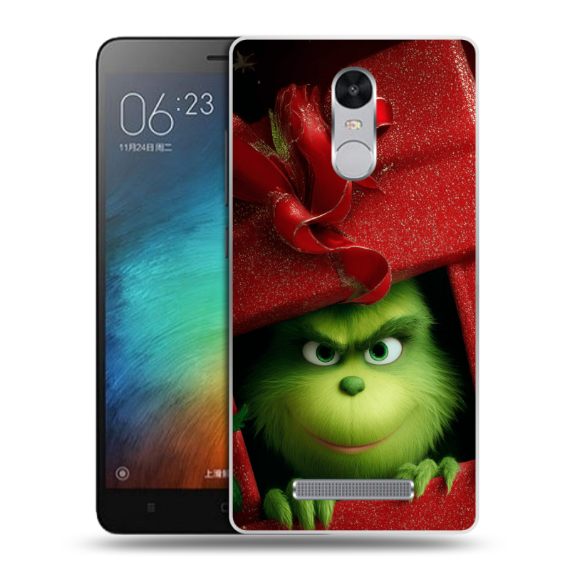 Пластиковый чехол на Xiaomi RedMi Note 3 с принтом Новый год Пластиковый чехол на Xiaomi RedMi Note 3 с принтом Новый год