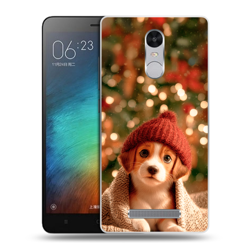 Пластиковый чехол на Xiaomi RedMi Note 3 с принтом Новый год Пластиковый чехол на Xiaomi RedMi Note 3 с принтом Новый год