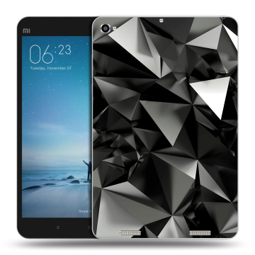 Силиконовый чехол на планшета Xiaomi Mi Pad 2 с принтом Черные кристаллы