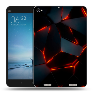 Силиконовый чехол на планшета Xiaomi Mi Pad 2 с принтом Яркие абстракции