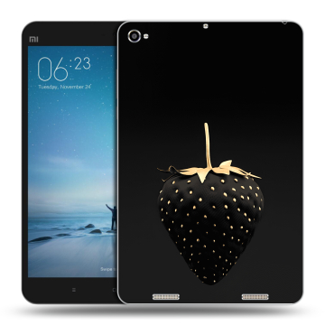 Силиконовый чехол на планшета Xiaomi Mi Pad 2 с принтом Черная клубника