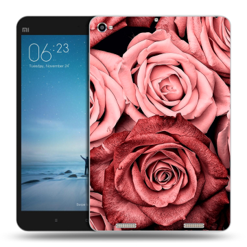 Силиконовый чехол на планшета Xiaomi Mi Pad 2 с принтом Цветы розы