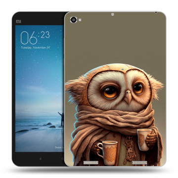 Силиконовый чехол на планшета Xiaomi Mi Pad 2 с принтом Сова