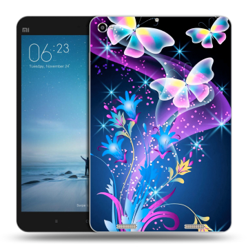 Силиконовый чехол на Xiaomi Mi Pad 2 с принтом Бабочки