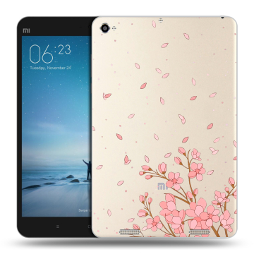 Силиконовый чехол на Xiaomi Mi Pad 2 с принтом Ветка сакуры