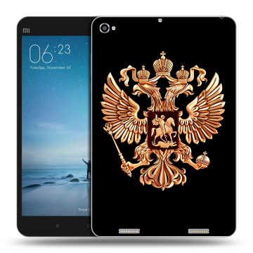 Силиконовый чехол на Xiaomi Mi Pad 2 с принтом Герб России золотой Силиконовый чехол на Xiaomi Mi Pad 2 с принтом Герб России золотой