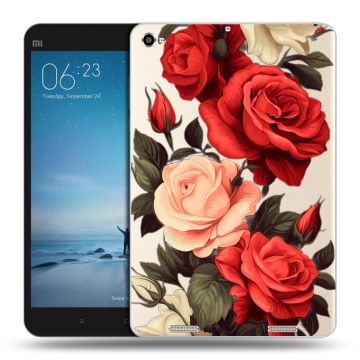 Силиконовый чехол на Xiaomi Mi Pad 2 с принтом Розы