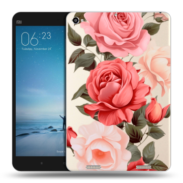 Силиконовый чехол на Xiaomi Mi Pad 2 с принтом Розы