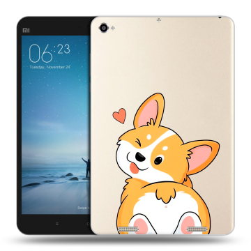 Силиконовый чехол на Xiaomi Mi Pad 2 с принтом Корги