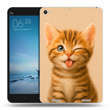 Силиконовый чехол на Xiaomi Mi Pad 2 с принтом котенок