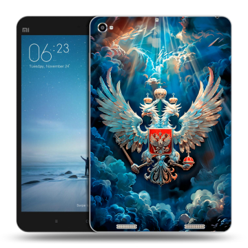 Силиконовый чехол на Xiaomi Mi Pad 2 с принтом Герб флаг России