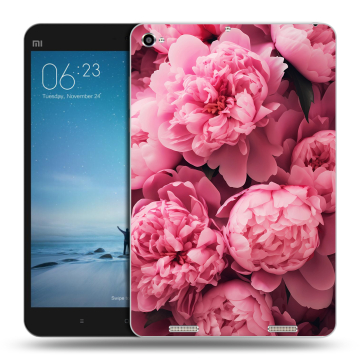 Силиконовый чехол на Xiaomi Mi Pad 2 с принтом цветы пионы