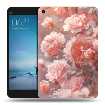 Силиконовый чехол на Xiaomi Mi Pad 2 с принтом Розовые розы