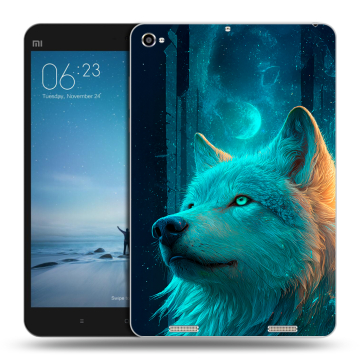 Силиконовый чехол на Xiaomi Mi Pad 2 с принтом бабочки саккура Силиконовый чехол на Xiaomi Mi Pad 2 с принтом бабочки саккура
