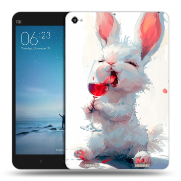 Силиконовый чехол на Xiaomi Mi Pad 2 с принтом кролик зайчик