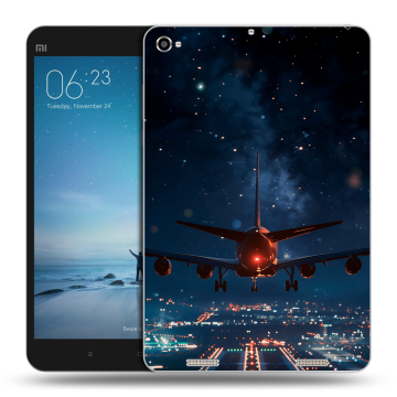 Силиконовый чехол на Xiaomi Mi Pad 2 с принтом самолет