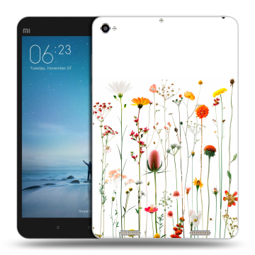 Силиконовый чехол на Xiaomi Mi Pad 2 с принтом цветы