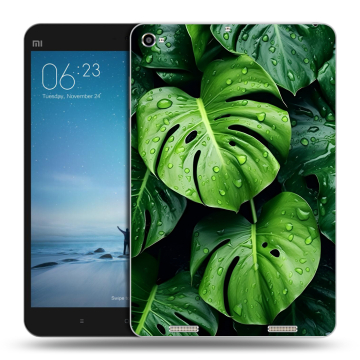 Силиконовый чехол на Xiaomi Mi Pad 2 с принтом Листья