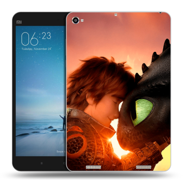 Силиконовый чехол на Xiaomi Mi Pad 2 с принтом Как приручить дракона Силиконовый чехол на Xiaomi Mi Pad 2 с принтом Как приручить дракона