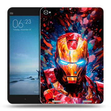 Силиконовый чехол на Xiaomi Mi Pad 2 с принтом Железный человек Ironman
