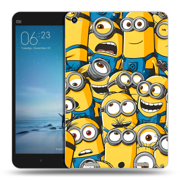 Силиконовый чехол на Xiaomi Mi Pad 2 с принтом Миньоны